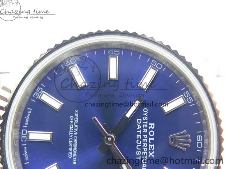1229 DateJust 126334 SS Noob 1:1 904L Best Edition Blue Dial Stick Markers on Oyster Bracelet A Youthful 3169